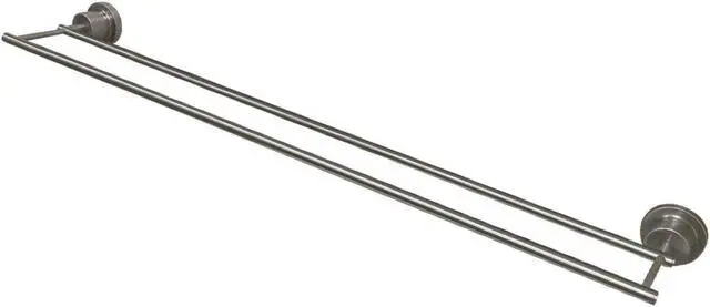 Alt view image 3 of 4 - Kingston Brass BAH821330SN Concord 30 in. Double Towel Bar, Brushed Nickel