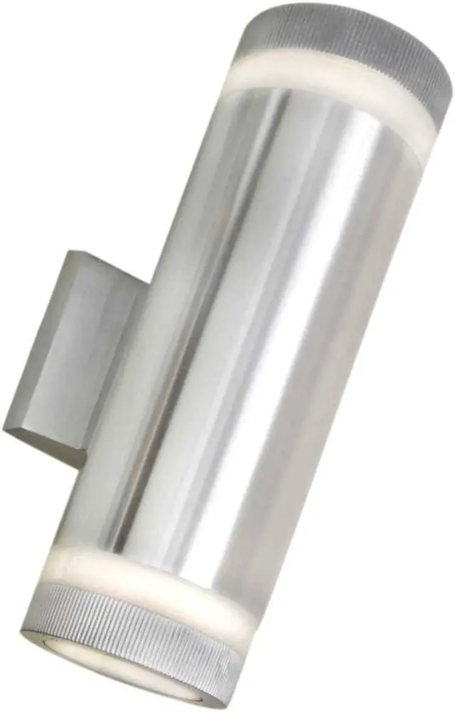 Alt view image 4 of 7 - Maxim 86112AL 12 x 4.25 in. Lightray LED 2-Light Wall Sconce, Brushed Aluminum