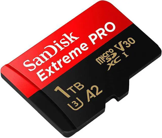 Alt view image 9 of 9 - SanDisk Extreme Pro - Flash memory card - 1TB - A2 / Video Class V30 / UHS-I U3 / Class10 - microSDXC UHS-I SDSQXCZ-1T00
