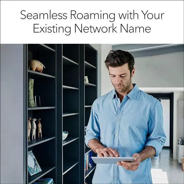 Alt view image 5 of 8 - NETGEAR WiFi 6 Mesh Range Extender (EAX12) - Add up to 1,200 sq. ft. and 15+ Devices with AX1600 Dual-Band Wireless Signal Booster & Repeater (up to 1.6Gbps Speed), WPA3 Security, Smart Roaming