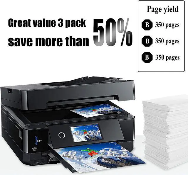 Alt view image 4 of 4 - 3 Packs T252 Ink Cartridge Replacement For Epson 252 For Workforce Wf-3630 Wf-3640 Wf-7610 Wf-7620 Wf-7110 Wf-3620 Wf-7210 Wf-7710 Wf-7720 Printer (3 Pack Black)