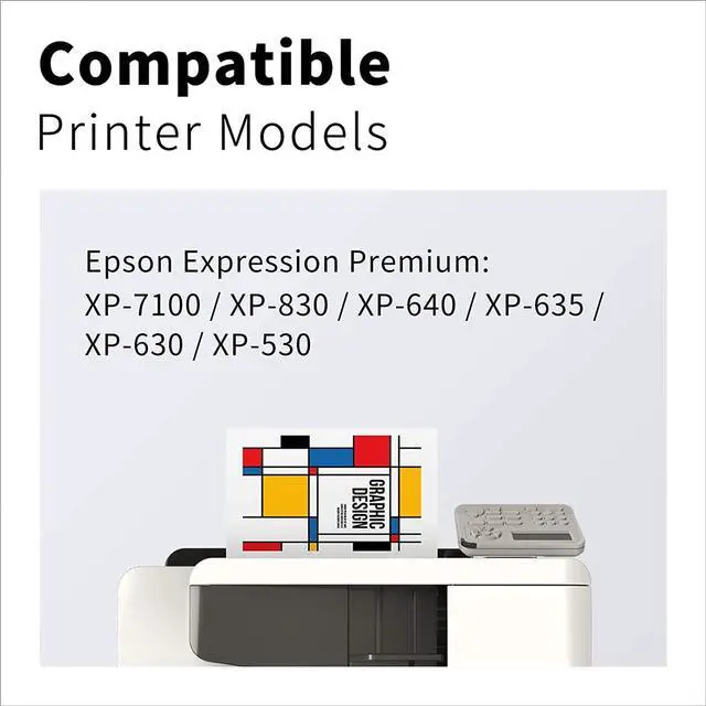 Alt view image 3 of 7 - Ink Cartridge Replacement For Epson 410Xl 410 Xl T410Xl For Expression Xp-7100 Xp-830 Xp-630 Xp-640 Xp-530 Xp7100 Xp830 Printer (Black Cyan Magenta Yellow, 4-Pa..