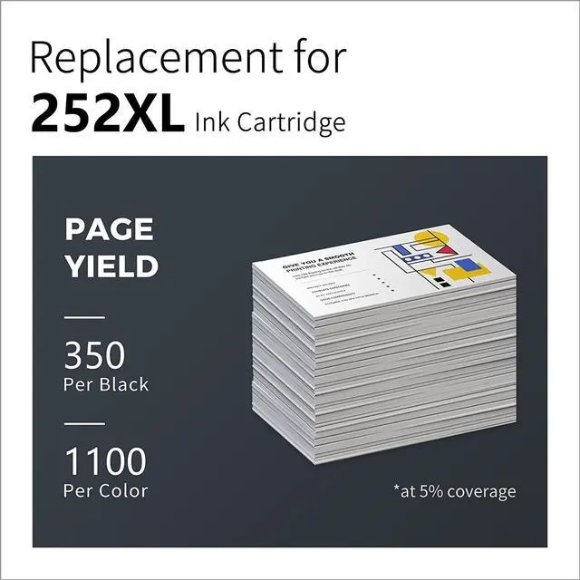 Alt view image 5 of 6 - Ink Cartridge Replacement For Epson 252Xl 252 Xl T252120 Work For Workforce Wf-3640 Wf-3620 Wf-7110 Wf-7720 7620 Wf-7210 (4 Black, 2 Cyan, 2 Magent..