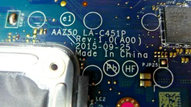 Alt view image 10 of 11 - Dell OEM Latitude E7270 Motherboard System Board  i5 2.4GHz H7Y7K
