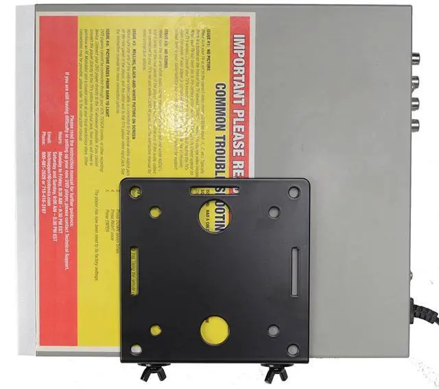 Alt view image 16 of 20 - VideoSecu Small Device Mount for some Blu-ray Disc/DVD Player, DVR, Digital Media Player, TV Cable Box, AV Components, Gaming Console, Modems Holder Shelf 1WM