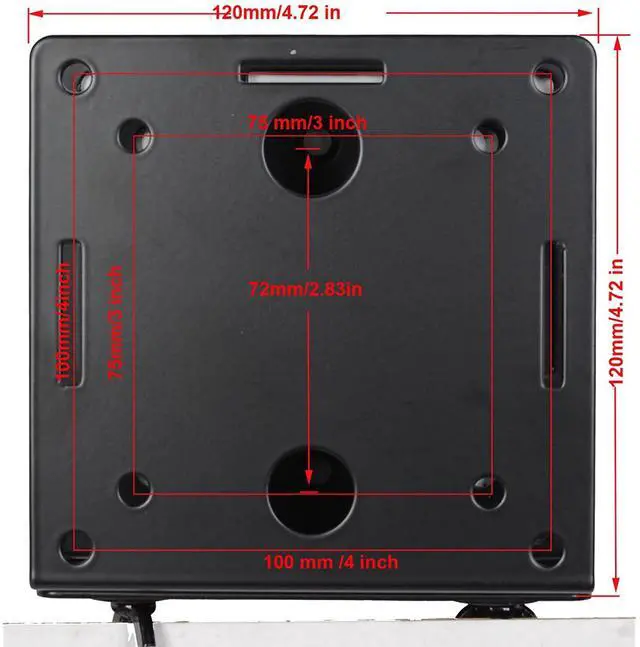 Alt view image 19 of 20 - VideoSecu Small Device Mount for some Blu-ray Disc/DVD Player, DVR, Digital Media Player, TV Cable Box, AV Components, Gaming Console, Modems Holder Shelf 1WM