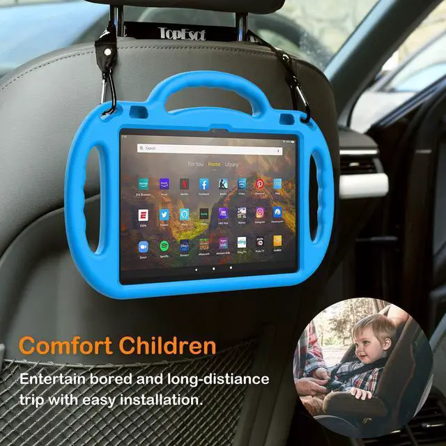 Alt view image 4 of 7 - New Kids Case For Fire Hd 10 & Fire Hd 10 Plus Tablet (11Th Generation,2021 Release), Fire Hd 10 Case, With Shoulder Strap, Shockproof Handle Stand Case F