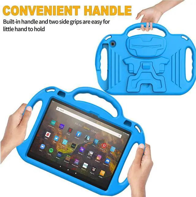 Alt view image 3 of 7 - New Kids Case For Fire Hd 10 & Fire Hd 10 Plus Tablet (11Th Generation,2021 Release), Fire Hd 10 Case, With Shoulder Strap, Shockproof Handle Stand Case F