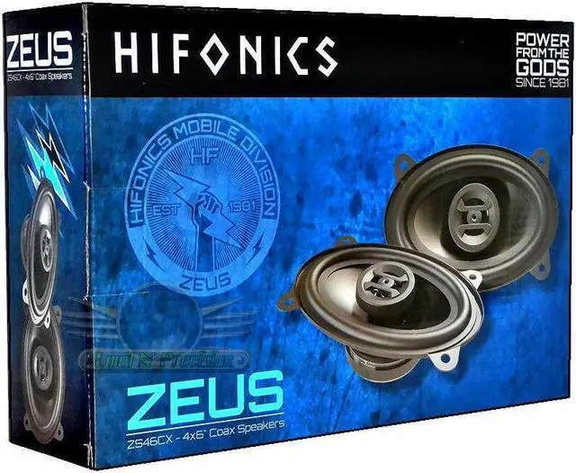 Alt view image 7 of 17 - Hifonics Zeus 4 x 6" Coaxial Speaker?? 250 Watts MAXX