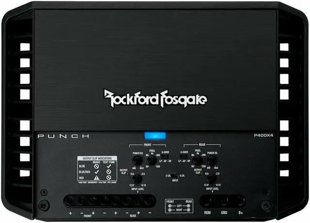 Alt view image 18 of 20 - Rockford Fosgate Punch P400X4 400 Watt RMS 4 Channel Car Amplifier