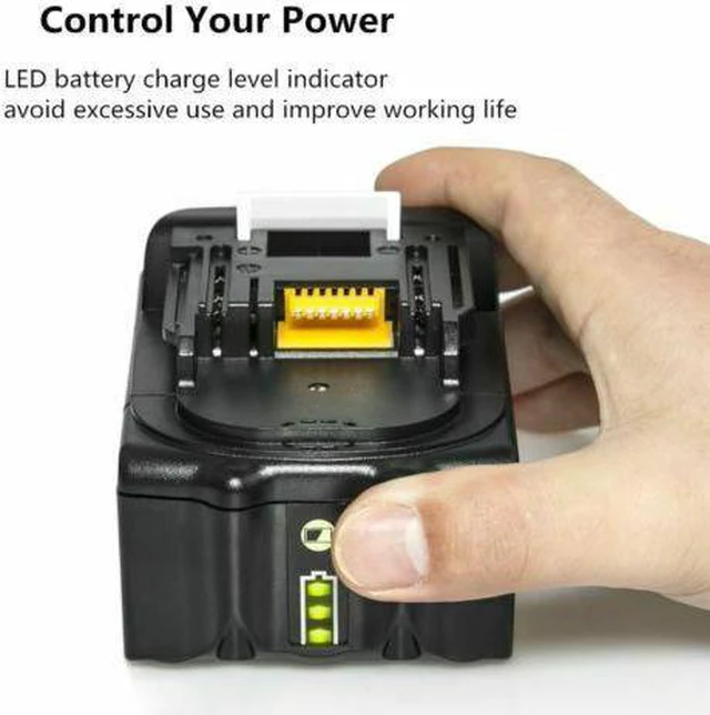 Alt view image 3 of 16 - Makita LXT®, Battery, Li-Ion, For Use With Makita 18V Cordless Tools, 5.0Ah