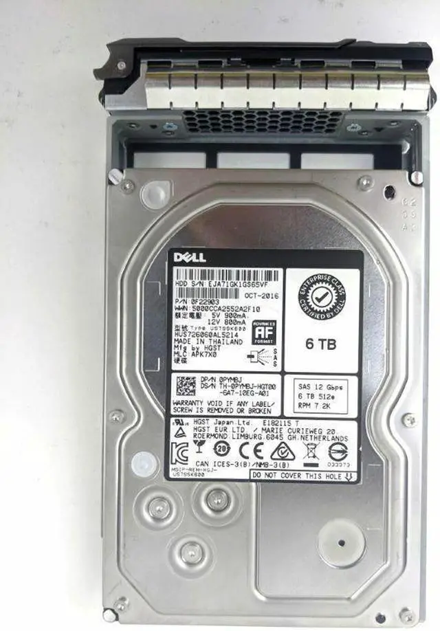 Alt view image 8 of 10 - PYM8J 6TB 7200RPM SAS 3.5Inch Dell Hard Drive