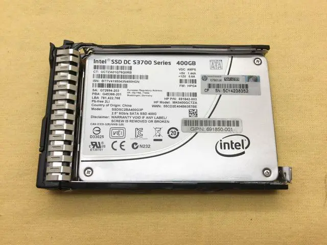 Alt view image 6 of 7 - 400GB 6G SATA 3.5-inch Multi Level Cell (MLC) SC Solid State Drives (SSD) (691842-003)