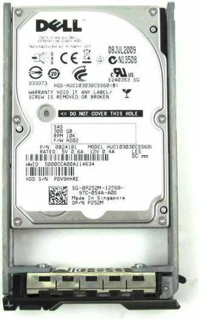 Alt view image 12 of 13 - DELL 0P252M  300Gb 10000Rpm 64Mb Buffer Sas6Gbits 2.5Inch Hard Disk Drive With Tray