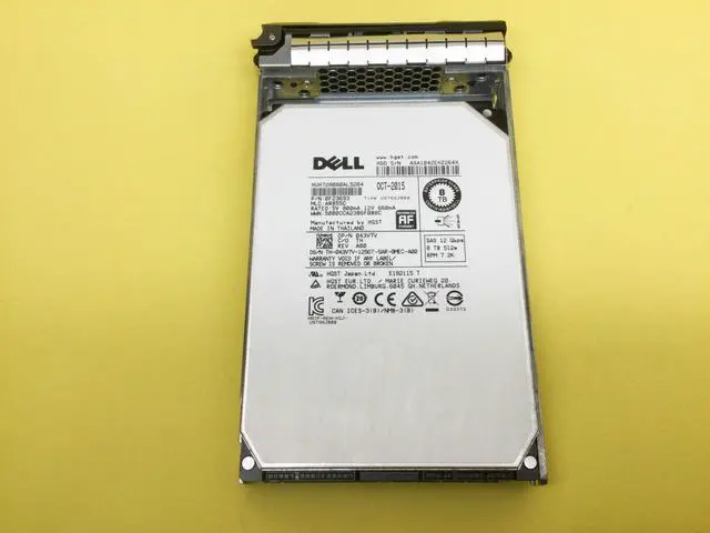 Main image of (NOT FOR HOME PC!) 43V7V Dell 8TB 7.2K 12Gb/s NL SAS 3.5in HDD Hard Drive HUH728080AL5204 043V7V