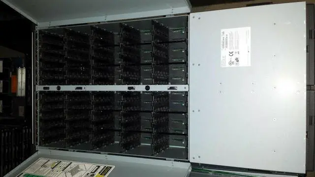 Alt view image 7 of 7 - (NOT FOR HOME PC!) External HDD Enclosure LFF 3.5 60x 3TB SAS 2x PSU 2x Expanders 180TB Rails CMA