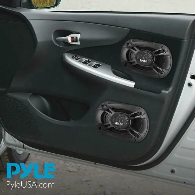 Alt view image 13 of 17 - 4-Way Universal Car Stereo Speakers - 500W 6x9 Quadraxial Loud Pro Audio Car Speaker Universal OEM Quick Replacement Component Speaker Vehicle Door/Side Panel Mount Compatible - Pyle