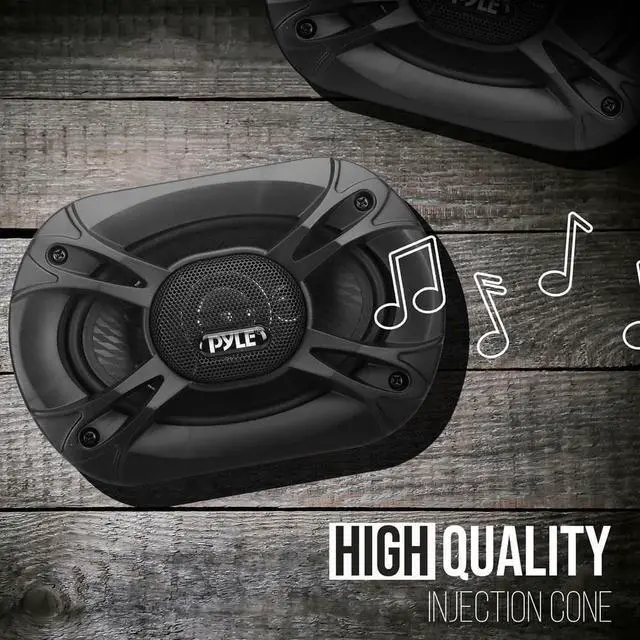 Alt view image 16 of 17 - 4-Way Universal Car Stereo Speakers - 500W 6x9 Quadraxial Loud Pro Audio Car Speaker Universal OEM Quick Replacement Component Speaker Vehicle Door/Side Panel Mount Compatible - Pyle