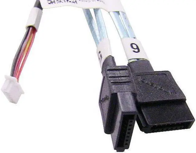 Alt view image 4 of 5 - New Dell OEM PowerEdge C6100 Server 11.5 Inch Mini-SAS to 2xSATA/AUX Cable D0XK9