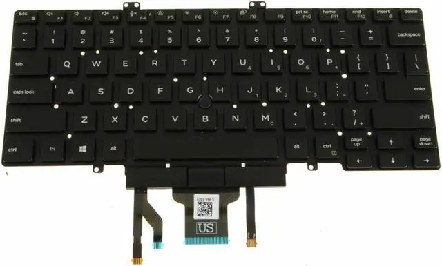 Alt view image 6 of 11 - New Dell OEM Latitude 5400 Backlit Laptop Keyboard Dual Point 3J9FC