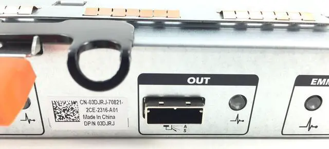 Alt view image 5 of 5 - E01M Dell Compellent Emm Em01 SC220 6Gbps SAS I/O Module