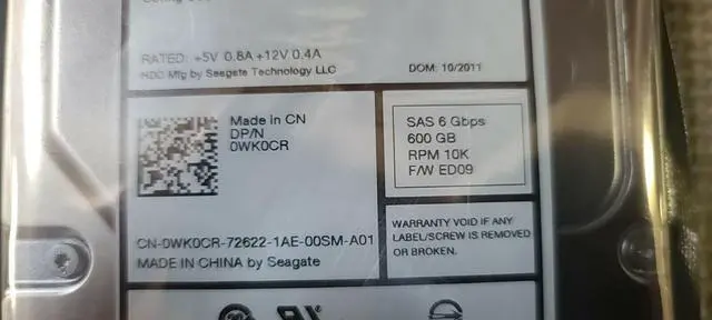 Alt view image 18 of 19 - Dell-IMSourcing WK0CR 600 GB Hard Drive - 3.5" Internal - SAS (6Gb/s SAS)