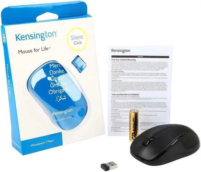 Alt view image 5 of 9 - KENSINGTON TECHNOLOGY GROUP K72392USA MOUSE FOR LIFE WRLS 3BTN USB