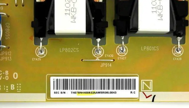 Alt view image 2 of 2 - Samsung UN48JS8500F Power Supply Board BN44-00833A