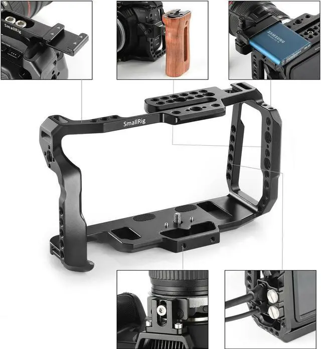 Alt view image 5 of 7 - SmallRig BMPCC 4K& 6K Full Cage for Blackmagic Design Pocket Cinema Camera 2203
