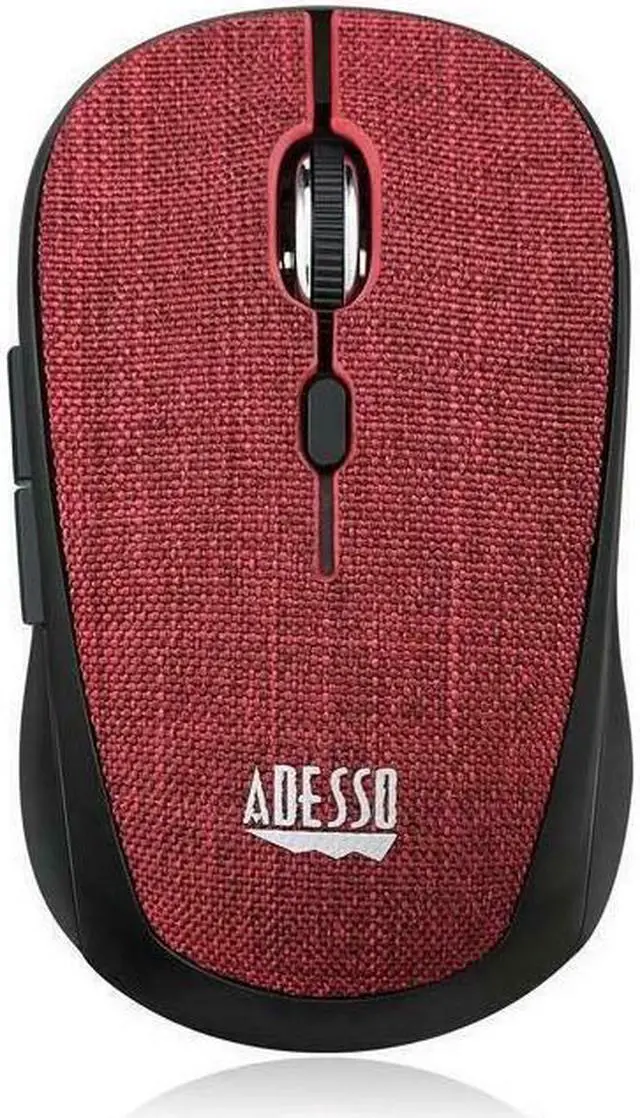 Main image of Adesso iMouse S80R Wireless Fabric Optical Mini Mouse Red IMOUSES80R
