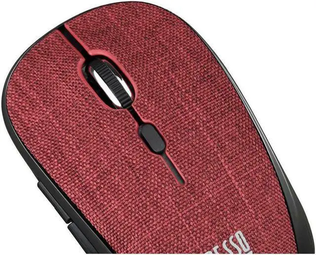 Alt view image 4 of 7 - Adesso iMouse S80R Wireless Fabric Optical Mini Mouse Red IMOUSES80R