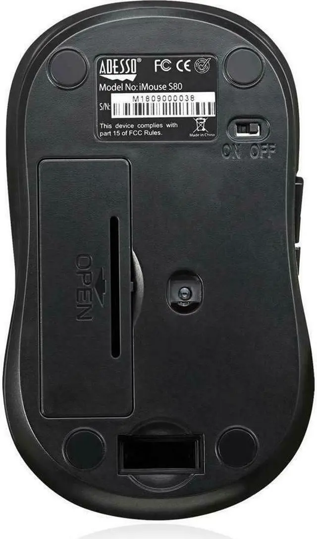Alt view image 3 of 7 - Adesso iMouse S80R Wireless Fabric Optical Mini Mouse Red IMOUSES80R