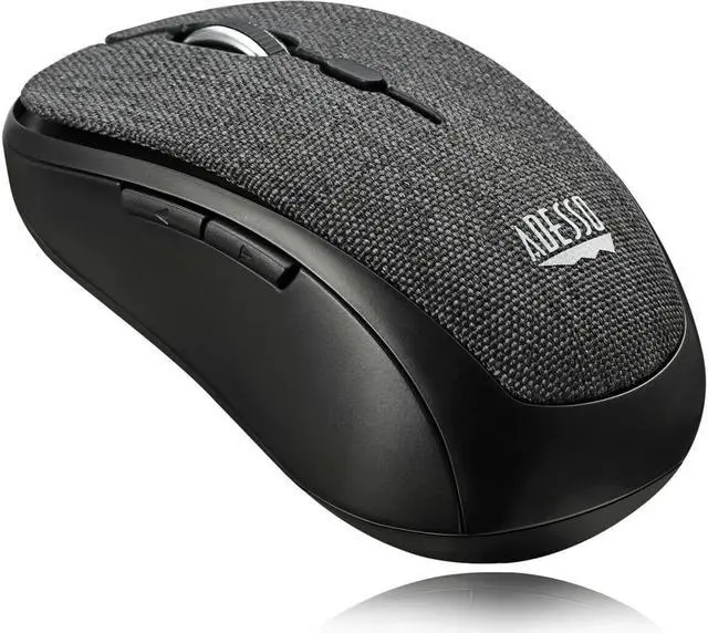 Alt view image 4 of 6 - Adesso iMouse S80B - Wireless Fabric Optical Mini Mouse (Black)
