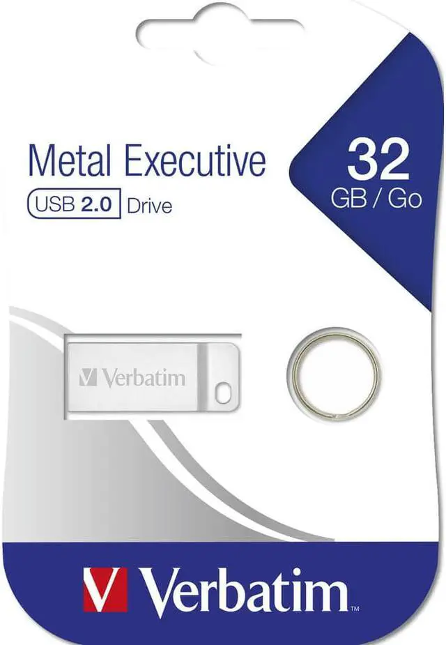 Alt view image 2 of 6 - Verbatim Corporation 98749 32Gb Metal Executive Usb 2.0 Flash Drive Silver