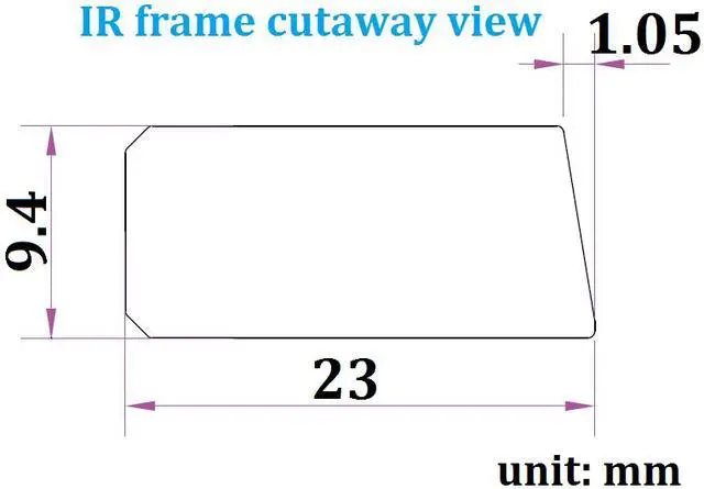 Alt view image 2 of 4 - 42 Inch 10 Points Infrared IR Multi Touch Screen Overlay Frame Panel USB Free Driver