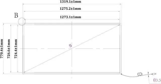 Alt view image 2 of 4 - 58 Inch 10 Points Infrared IR Multi Touch Screen Overlay Frame Panel USB Free Driver