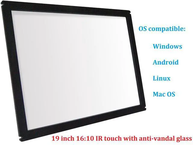 Main image of 19 Inch 16:10 Multi Points IR Touch Screen Infrared Touch Panels Overlay USB Free Driver HID Compatible