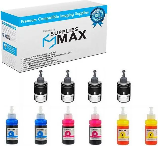 Main image of SuppliesMAX Compatible Replacement for Expression ET-3600/ET-4550/ET-16500/L1455/L605/L655/M100/M105/M200 Dye Ink Bottle Combo Pack (4-BK/2-C/M/Y) (NO. 664/NO. 774) (T774D-4B2CS)