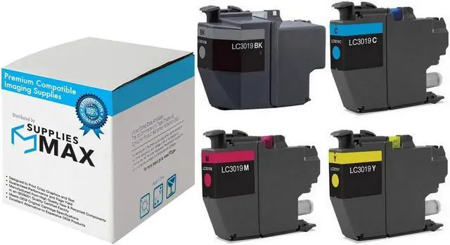 Main image of SuppliesMAX Compatible Replacement for Brother MFC-J5330DW/MFC-J5335DW/MFC-J5730DW/MFC-J6530DW/MFC-J6830DW Super High Yield Inkjet Combo Pack (BK/C/M/Y) (LC-3019VALBP)