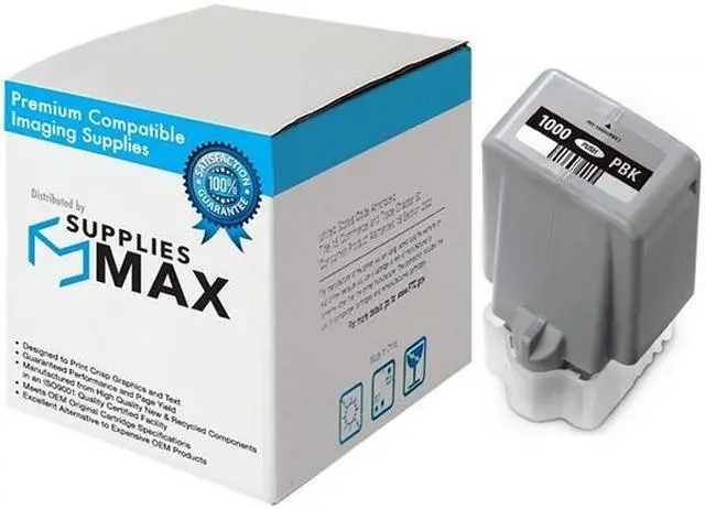 Main image of SuppliesMAX Compatible Replacement for Canon ImagePROGRAF PRO 1000 Photo Black Pigment Wide Format Inkjet (80ML) (0546C002)