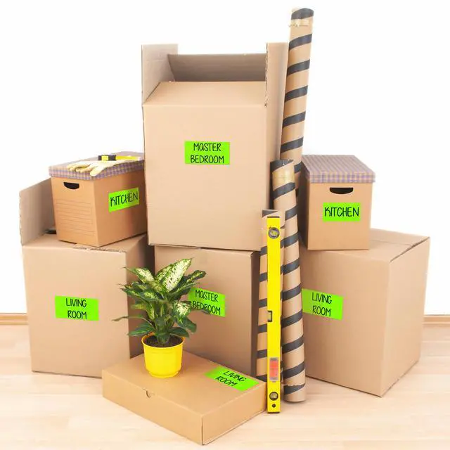 Alt view image 4 of 14 - Avery Neon Shipping Label Laser 2 x 4 Neon Green 1000/Box 5976