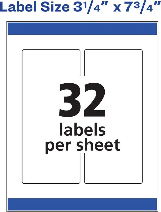 Alt view image 9 of 16 - Avery Label,Dur,Wrprnd,16/Pk,Wh 22835
