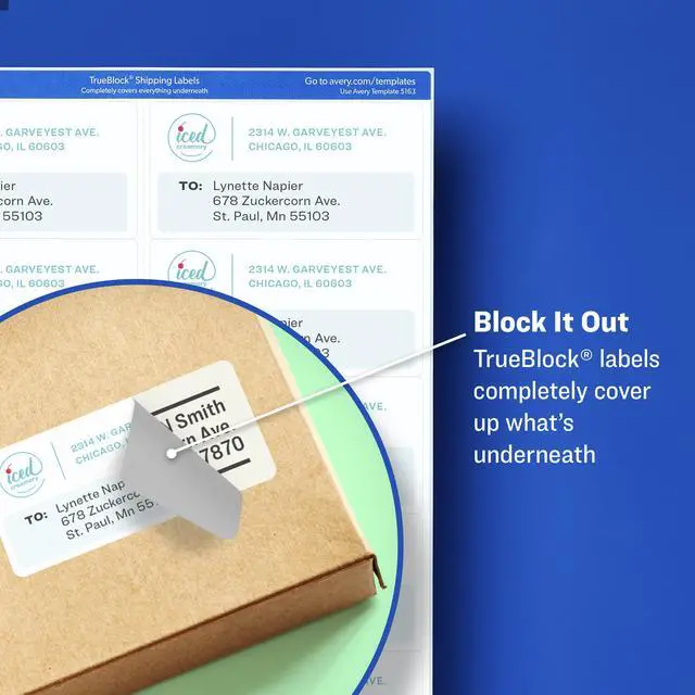 Alt view image 2 of 18 - Avery AVE95526 LABEL,MAIL,WTHRPRF,1000BX, COLOR: WHITE - 95526