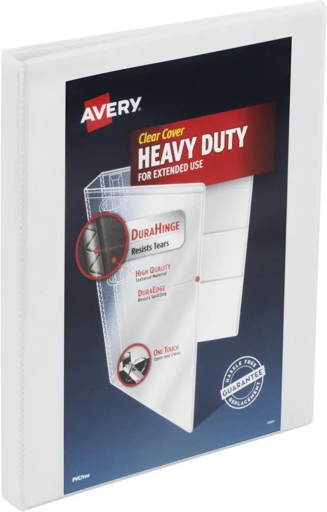 Alt view image 3 of 20 - Avery View Binder Heavy-duty Slant Ring 1/2" Cap Letter-size WE 79767