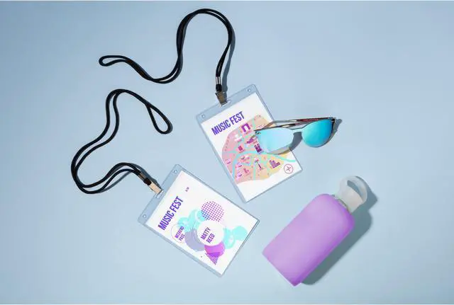 Alt view image 4 of 13 - Avery Vertical Name Badges & Tickets, Durable Plastic Holders, Lanyards, 6" x 4-1/4", 75 Badges (8521)