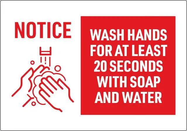 Alt view image 6 of 15 - Avery "Wash Hands for at Least 20 Seconds" Decals, 7" x 10" (83175)