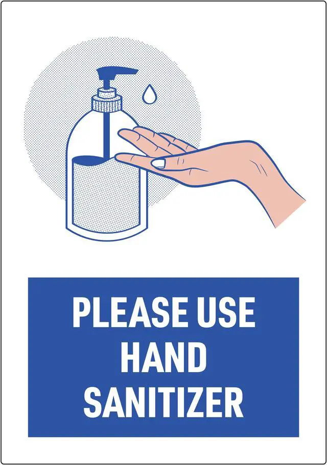 Alt view image 6 of 15 - Avery "Please Use Hand Sanitizer" Decals, 7" x 10" (83179)