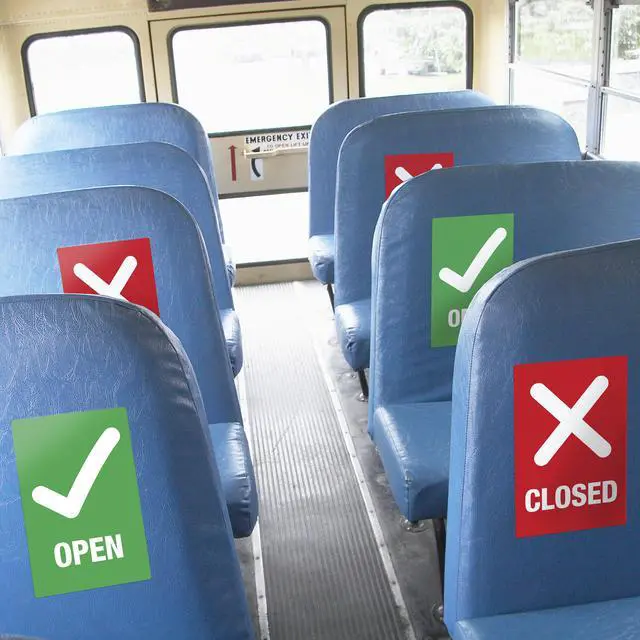 Alt view image 7 of 14 - Avery "Open/Closed" Green/Red Signs, 4" x 6", 10 Decals (83070)
