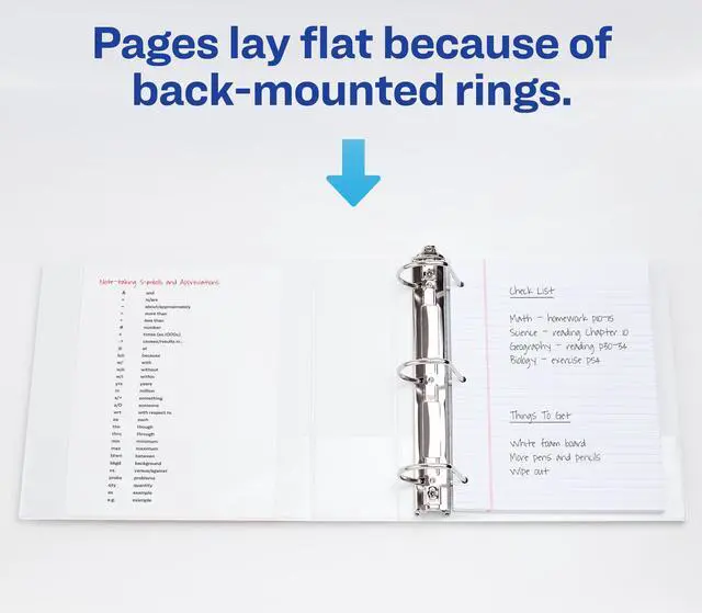 Alt view image 7 of 12 - Avery 7771117030 Durable View Binder with DuraHinge and Slant Rings, 670 Sheet