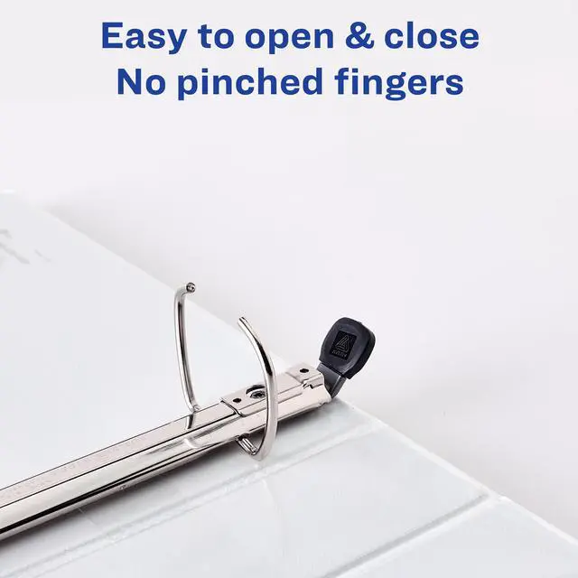 Alt view image 11 of 20 - Avery Heavy-Duty View Binder w/Locking EZD Rings 3" Cap Chartreuse 79779